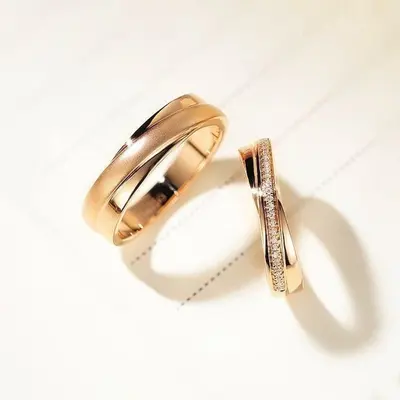 Argollas N-8 · Infinito — par de argollas de matrimonio, modelo A-06-2 — Joyería y Hechuras Rivera
