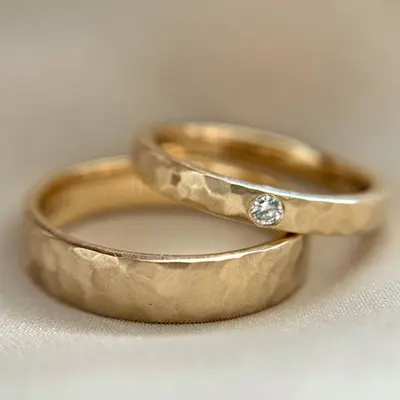 Argollas N-14 · Modelo italiano — par de argollas de matrimonio, modelo A-10-1 — Joyería y Hechuras Rivera