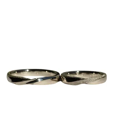 Argollas #43 — par de argollas de matrimonio, modelo A-20-3 — Joyería y Hechuras Rivera
