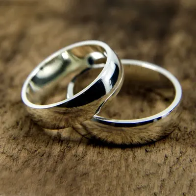 Argollas #50 · Par de argollas — par de argollas de matrimonio, modelo A-22-3 — Joyería y Hechuras Rivera