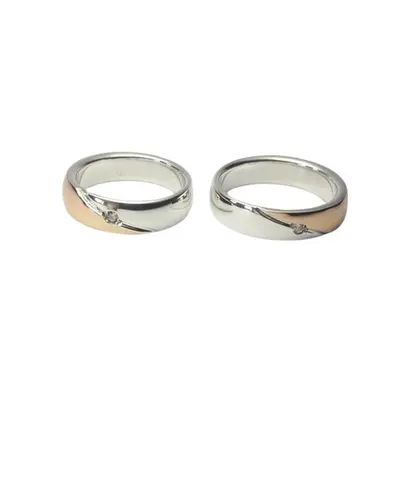 Argollas #56 · Acabado negro y gris — par de argollas de matrimonio, modelo A-24-2 — Joyería y Hechuras Rivera